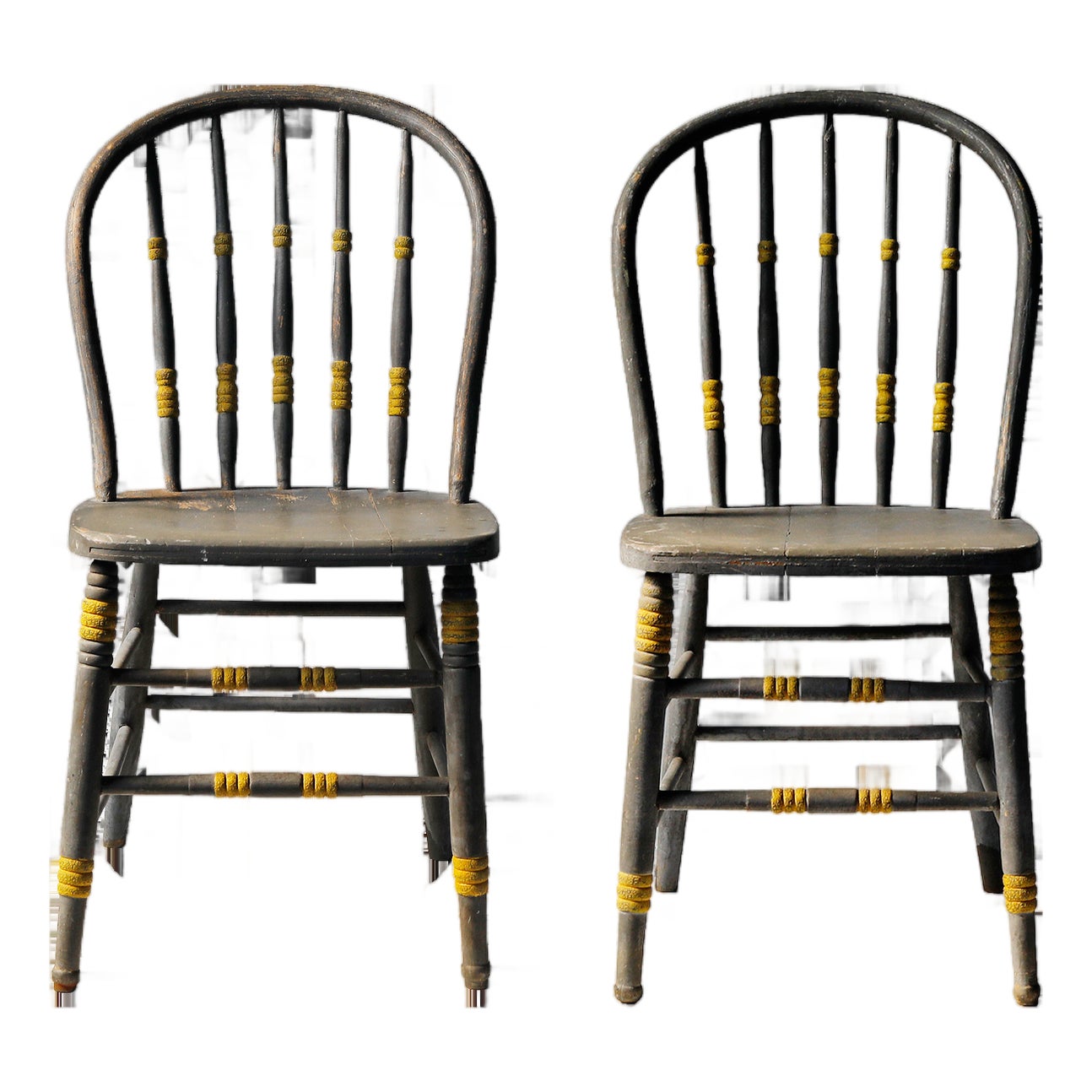 Antique Windsor Chairs - A Pair | Chairish