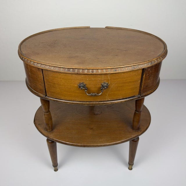 Wood Vintage Wooden Nightstand, Italy, 1950s For Sale - Image 7 of 18