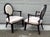 2000 - 2009 8 Barbara Barry Baker Klismos X Oval Dining Side Captains Chairs Neoclassical For Sale - Image 5 of 14