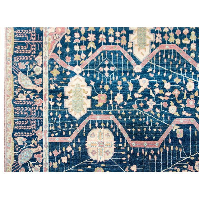 Vintage Indian Sarouk Farahan-Style Rug For Sale - Image 13 of 16