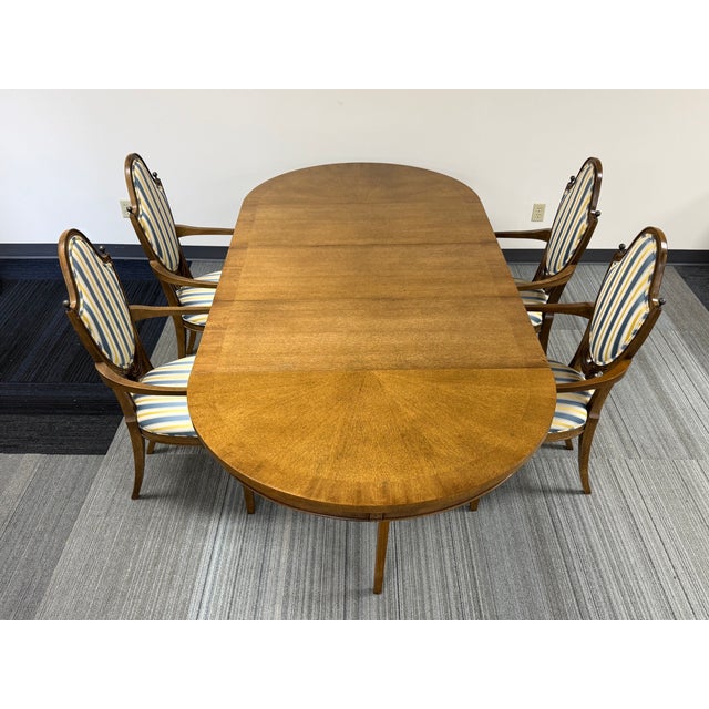 Romweber Neoclassical Dining Table W/3-Extensions ~ Seats Up to 8 For Sale - Image 10 of 10