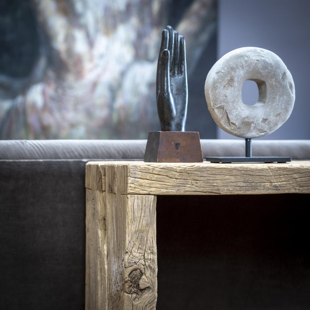 Chinese Prosperity Stone Disc, C. 1900 For Sale In Chicago - Image 6 of 6