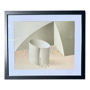 Kurt Larisch Monochromatic Tan Original Serigraph (07/100)