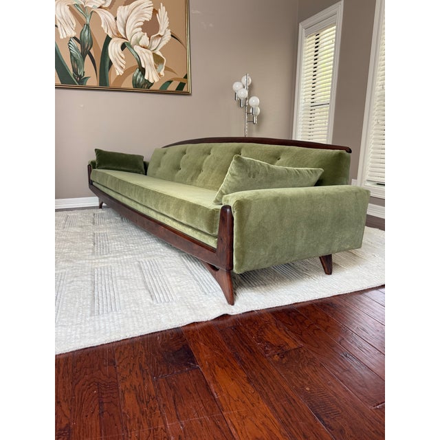 Vintage 1960s Mid Century Modern Kroehler Gondola Sofa After Adrian Pearsall For Sale - Image 11 of 12