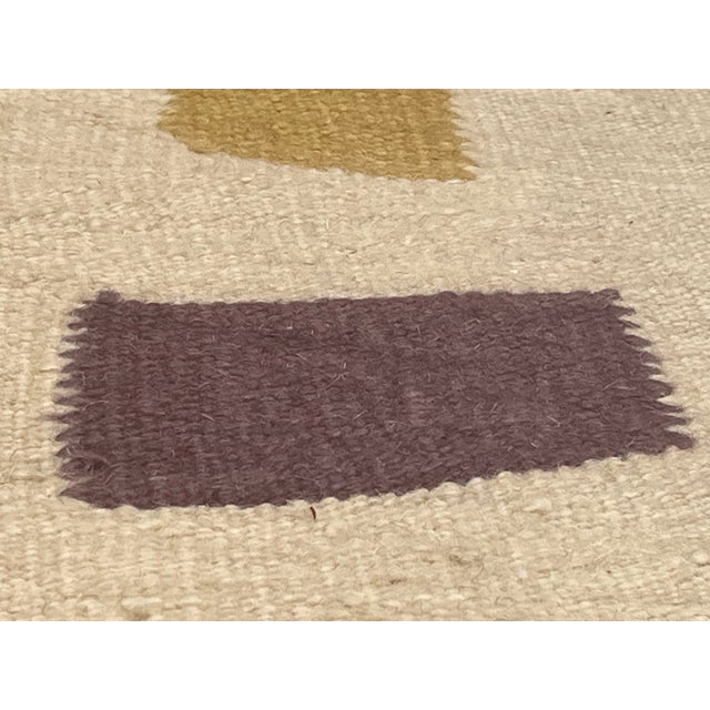 Mid 20th Century Vintage Scandinavian Kilim Rug 5’4" X 7’2” For Sale - Image 5 of 8