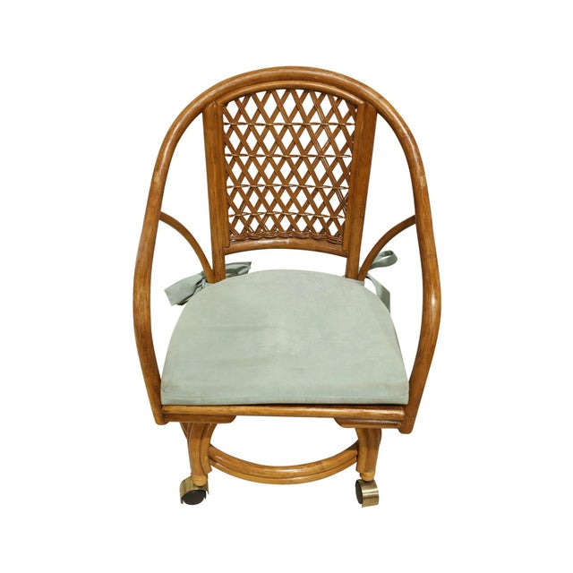 Boho Chic 1980s Vintage Rattan Bentwood Patio Dining Set of 5 For Sale - Image 3 of 12