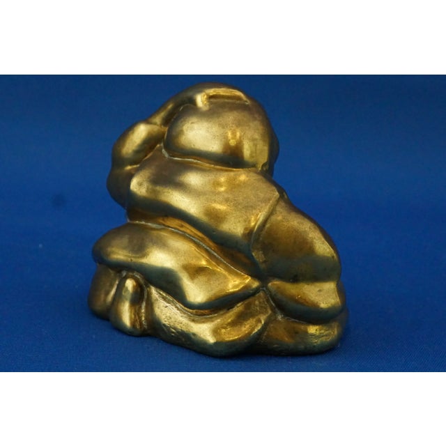 20th Century Gilded Bronze Monks attributed to Barbara Soia, Set of 2 For Sale - Image 10 of 18
