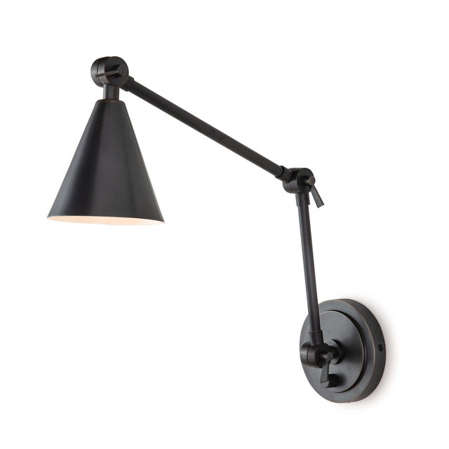 Bronze Regina Andrew Sal Task Sconce in Oil Rubbed Bronze For Sale - Image 8 of 8