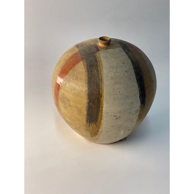 1970s Mid Century Studio Pottery Vase Signed For Sale - Image 5 of 5