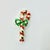 1970s Vintage Boho Chic Americana Candy Cane Christmas Brooch, Beatrix Jewelry. For Sale - Image 4 of 6
