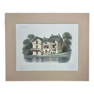 Chalet Du Marais (Marsh), Original Lithograph, 1860