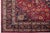 Textile Vintage Mashad Wool Rug Handmade in Red With Rosette Motif From the 1940s For Sale - Image 7 of 10