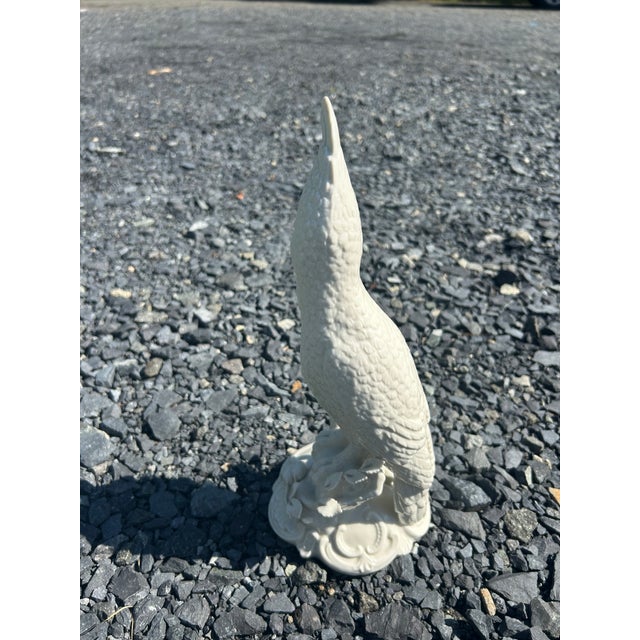 White Ceramic Italian Cockatoo Bird Sculpture For Sale - Image 9 of 9