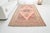 Vintage Turkish Area Rug, 9'9" X 5'4" Hand-Knotted Floral Oushak Carpet, Soft Pink and Taupe Decorative Wool and Cotton Blend Rug For Sale - Image 4 of 9
