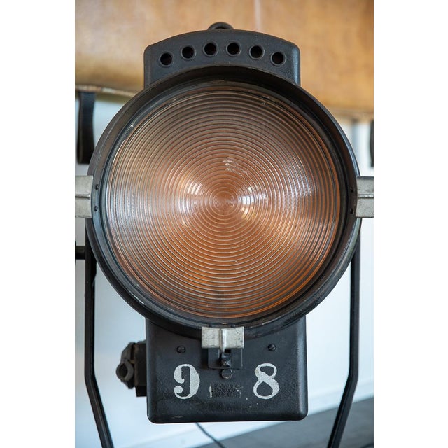 Vintage Fresnel Spotlight from the Babelsberg Film Studio, 1940s For Sale - Image 10 of 12