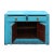 Wood Chinese Distressed Rustic Bright Turquoise Blue Foyer Console Table Cabinet For Sale - Image 7 of 8