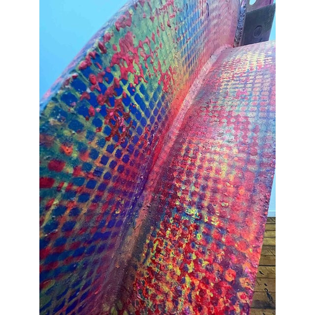 Painted Iron and Steel Sculpture For Sale - Image 10 of 12