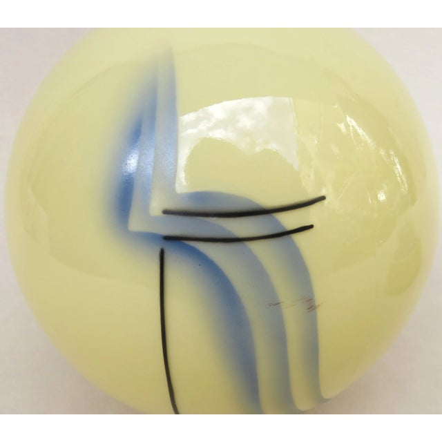 Small Art Deco Porcelain Ceiling Light For Sale - Image 16 of 17