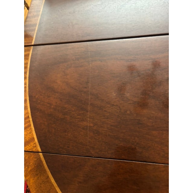 Baker Furniture Sheraton Extendable Drop Leaf Dining Table For Sale - Image 10 of 13