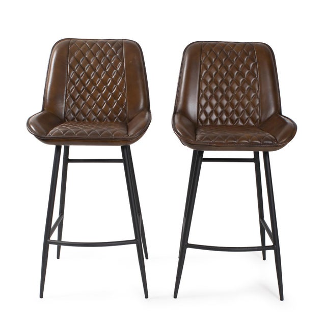 Brown Hobart Leather Chair For Sale - Image 8 of 11