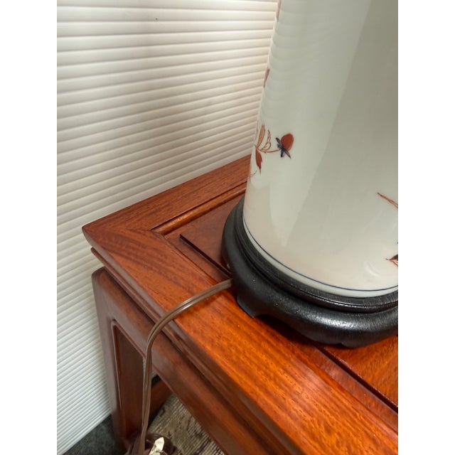Vintage Japanese Imari Porcelain Table Lamp For Sale - Image 9 of 12