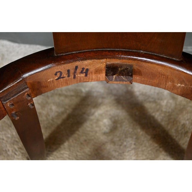 Gondola Chairs in Mahogany, Set of 4 For Sale - Image 16 of 18