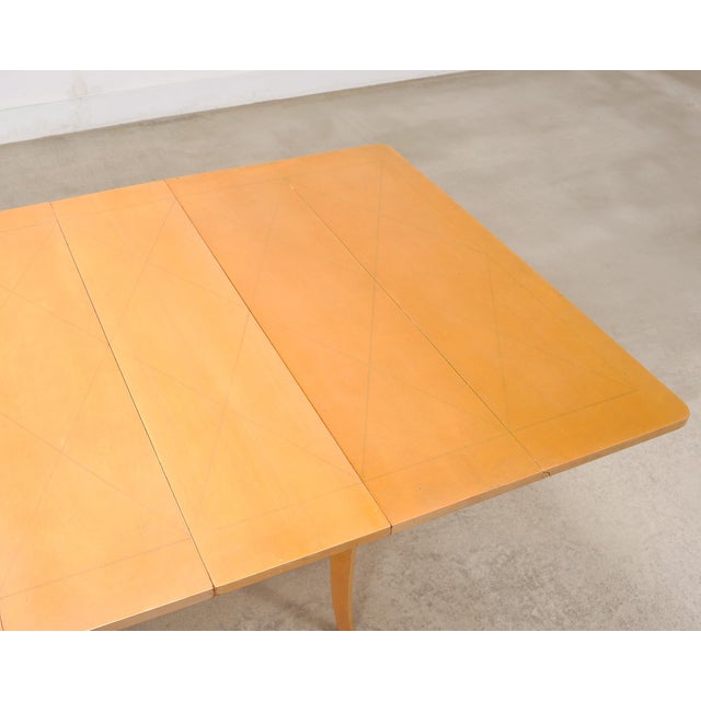 Tommi Parzinger for Charak Mahogany Danbury Extend Dining Table For Sale - Image 11 of 18