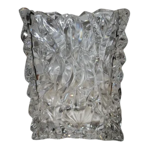 1970s Rosenthal Crystal Paper Bag Vase