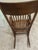 1950s Vintage Arts & Crafts Carved Oak High-Back Rocking Chair With Cane Seat &Arms For Sale - Image 5 of 7