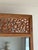 1980s Large Freestanding Teak Mirror with Carved Openwork Pediment, Indonesia, 1980s For Sale - Image 5 of 18