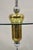 Mid 20th Century Mid Century Modern Space Age Atomic Era Chrome Brass Glass Side Table Floor Lamp For Sale - Image 4 of 12