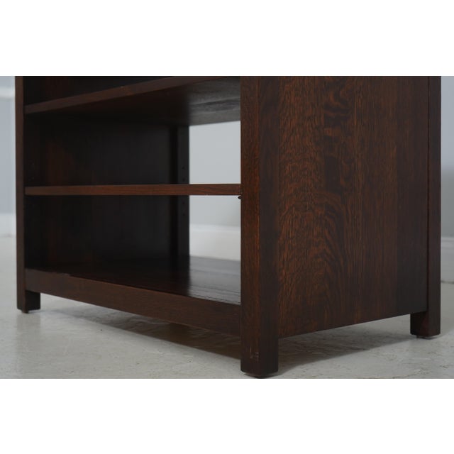 Stickley Mission Oak Arts & Crafts Tv Stand For Sale In Philadelphia - Image 6 of 11