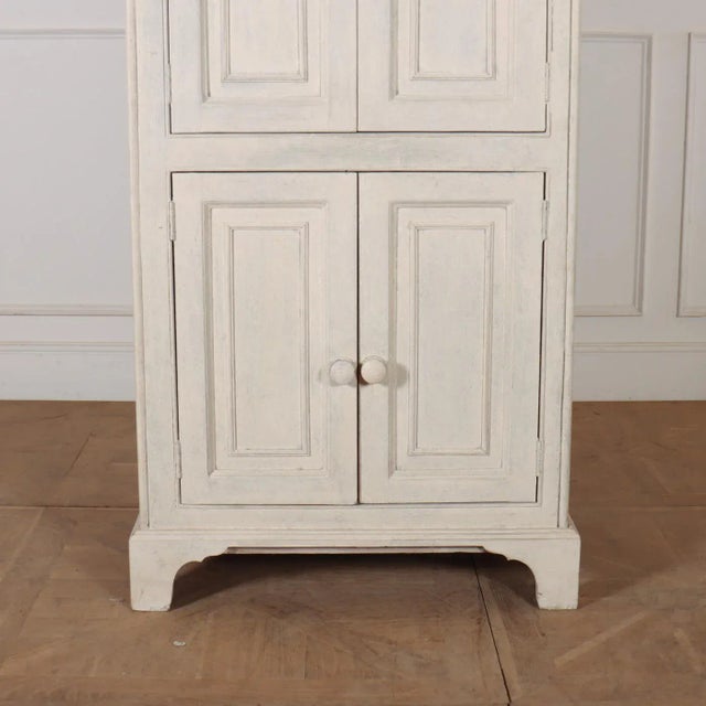 Painted Pine Linen Cupboard, 1890s For Sale - Image 5 of 9