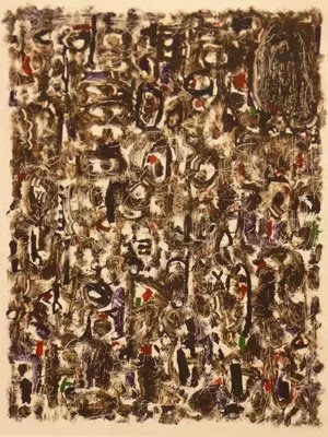 2010 Gronk Giant Claw Monoprint, Unique