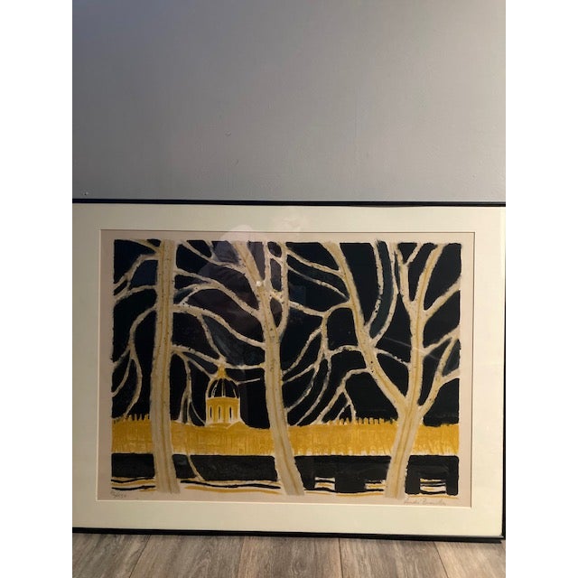 Andre Brasilier Quai Conti, Paris - Orignal Signed 1972 Lithograph For Sale In New York - Image 6 of 9