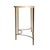 Monica 50 in. W Demilne Glass and Metal Console Table, Antique Gold For Sale In Chicago - Image 6 of 8