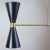 Mid-Century French Black Double Cone Diabolo Pendant Chandelier, 1950s For Sale - Image 9 of 15