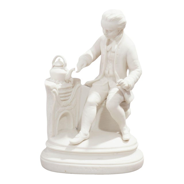 Parian Figurine of James Watt by Copeland & Garrett, C. 1840 For Sale