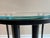 ***Showroom Floor Sample** Baker Classico Six-leg Blackened Bronze End Table with Thick Glass Inset Table Top 28"Dia x...