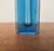 Vintage Blue Art Glass Block Vase, 1970s For Sale - Image 12 of 18