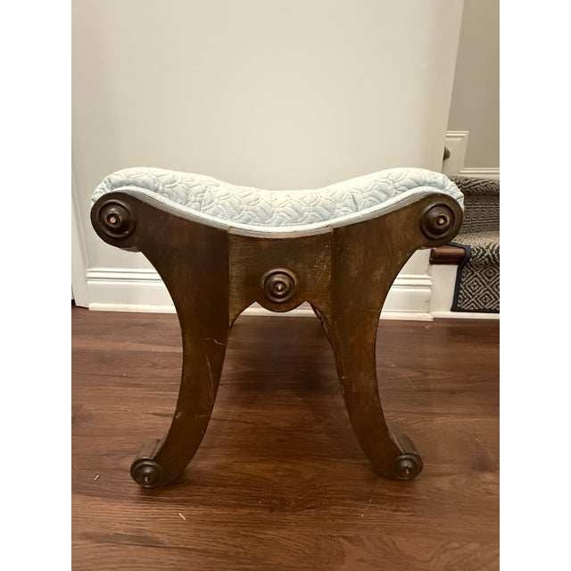 Pair of Mid-Century Japanese Obi/Slipper Chairs & Ottomans – Showa Era For Sale - Image 11 of 11