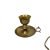 Vintage brass candlestick holder with finger loop. Could be used with a hurricane globe or with just a candle Measures...