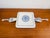 Antique, vintage, rectangle cake plate/ cake platter/ large trivet and two cake lifters by renowned faience/porcelain,...