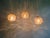 Metal Amber Bubble Glass Pendant Lights by Helena Tynell for Glashütte Limburg, 1970s, Set of 3 For Sale - Image 7 of 16