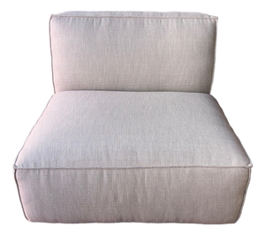 Restoration Hardware Como Modular Armless Chair- Two Tone Linen