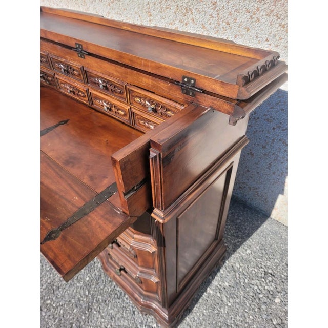 Wood Baroque Style Chest of Drawers, 1950s For Sale - Image 7 of 13