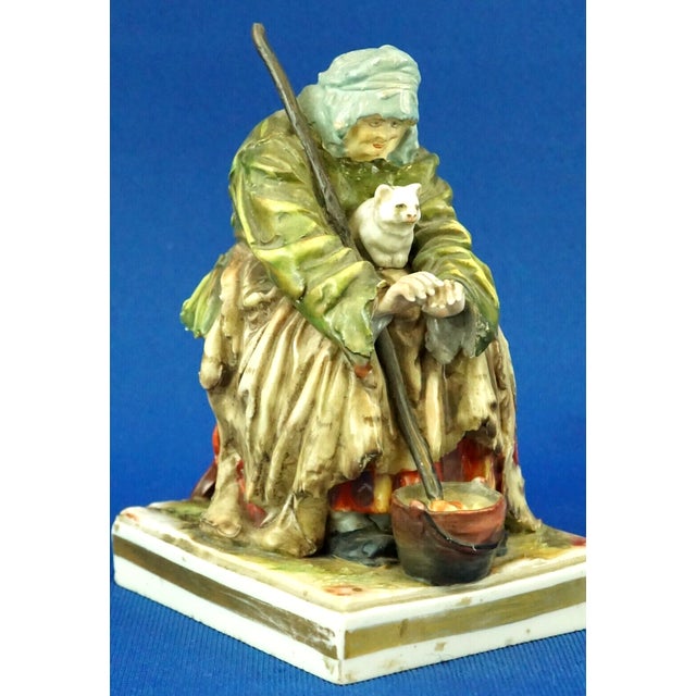 Ceramic 18th Century Porcelain Sculpture of a Beggar by Real Casa Ferdinandea Naples, Ginori Doccia, Italy For Sale - Image 7 of 18