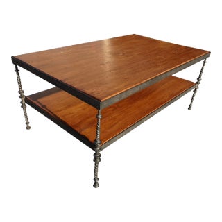 Vintage Spanish Style Ornate Wrought Iron Cocktail Coffee Table - Paul Ferrante For Sale