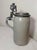 Gray Antique 1Ltr. Early 1800's German Pottery Pewter Lidded Beer Stein Mug Tankard For Sale - Image 8 of 14