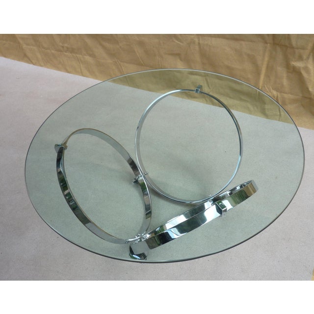 Silver Table Basse in Circles by Knut Hesterberg from Ronald Schmitt, 1960s For Sale - Image 8 of 11